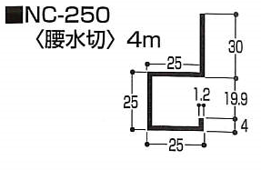 腰水切　NC-250　4m