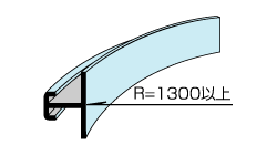 リングホーマー　アール曲加工　部材　NC-200型　パラペット横張接続